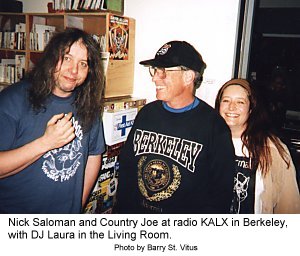 Nick Saloman and Country Joe at Berkeley radio KALX